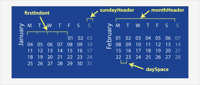 Автоматическое создание Календаря