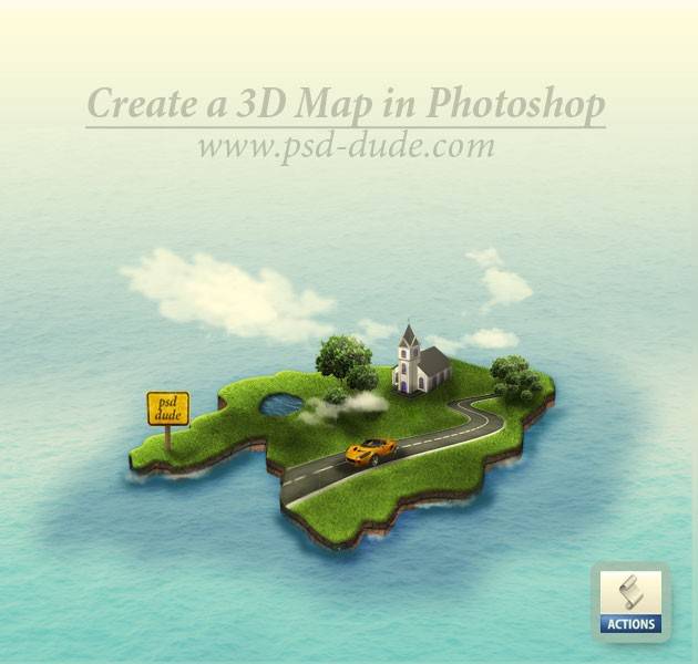 3D-map-photoshop