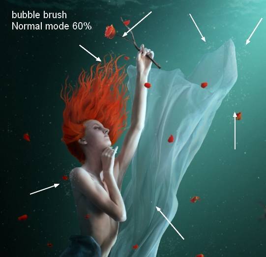 underwater49d - Фантазия подводной сцены в Photoshop
