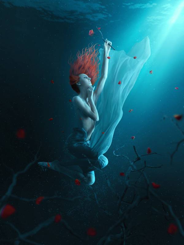 underwater60 final - Фантазия подводной сцены в Photoshop